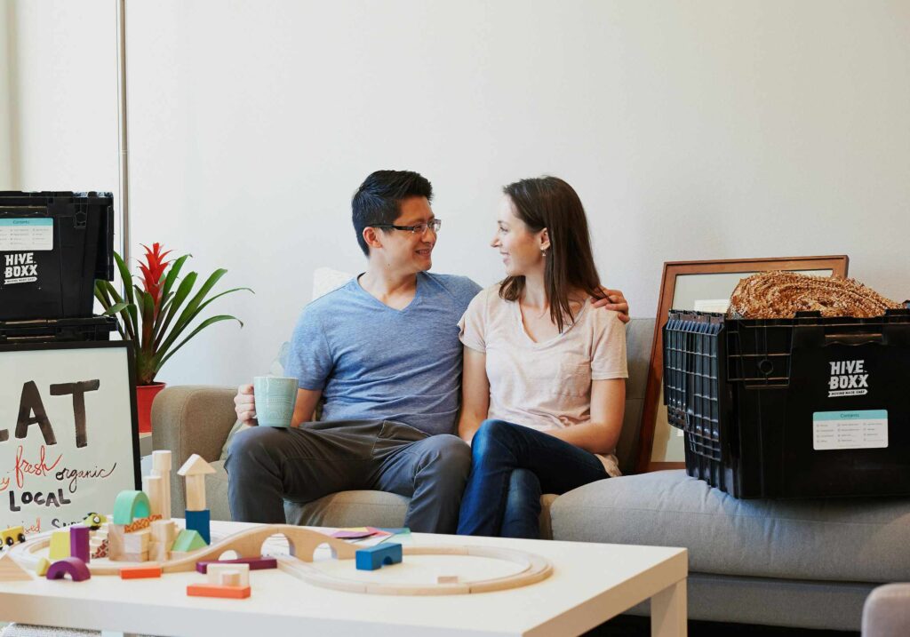 Two renters satisfied with their professional managed home.
